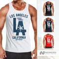 Men's Tank Top Los Angeles California LA Palm Tree Neverless®
