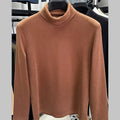 Men Solid Color Pullover with Half High Collar for Warmth in Cold Weather
