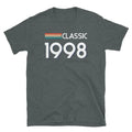 Classic Retro Inspired Graphic Birthday 1998 Vintage Short-Sleeve Unisex T-Shirt