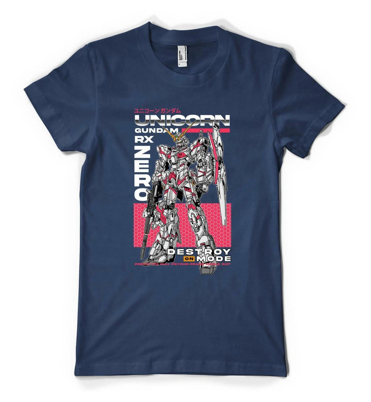 Japanese Military Mobile Suit Unicorn Gundam Personalised T-Shirt for All Ages