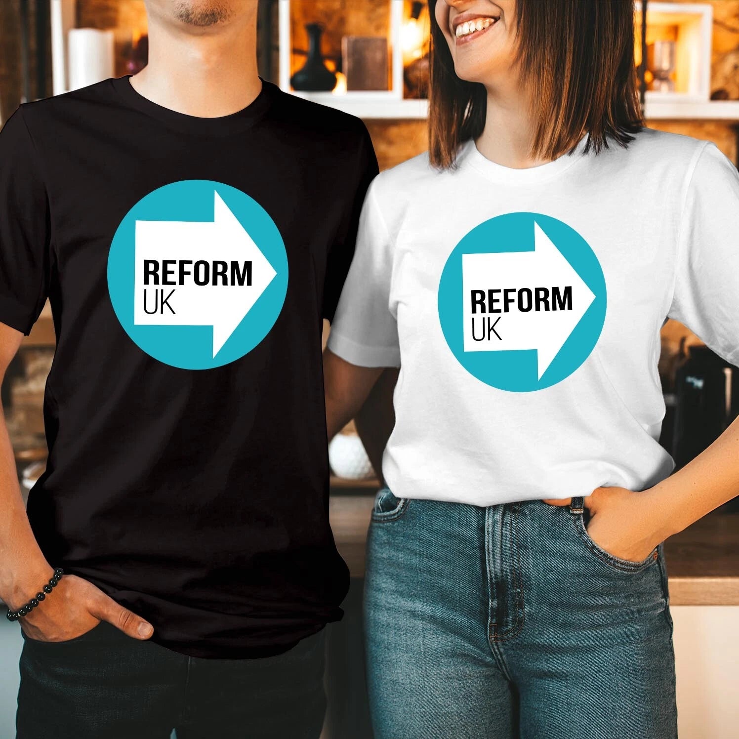 T-SHIRT (RF- 1) Vote REFORM UK Let's Make  Britain Great Farage Shirt