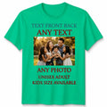 Personalised Unisex T Shirt Custom Your Photo Logo Text Stag Do Hen Party