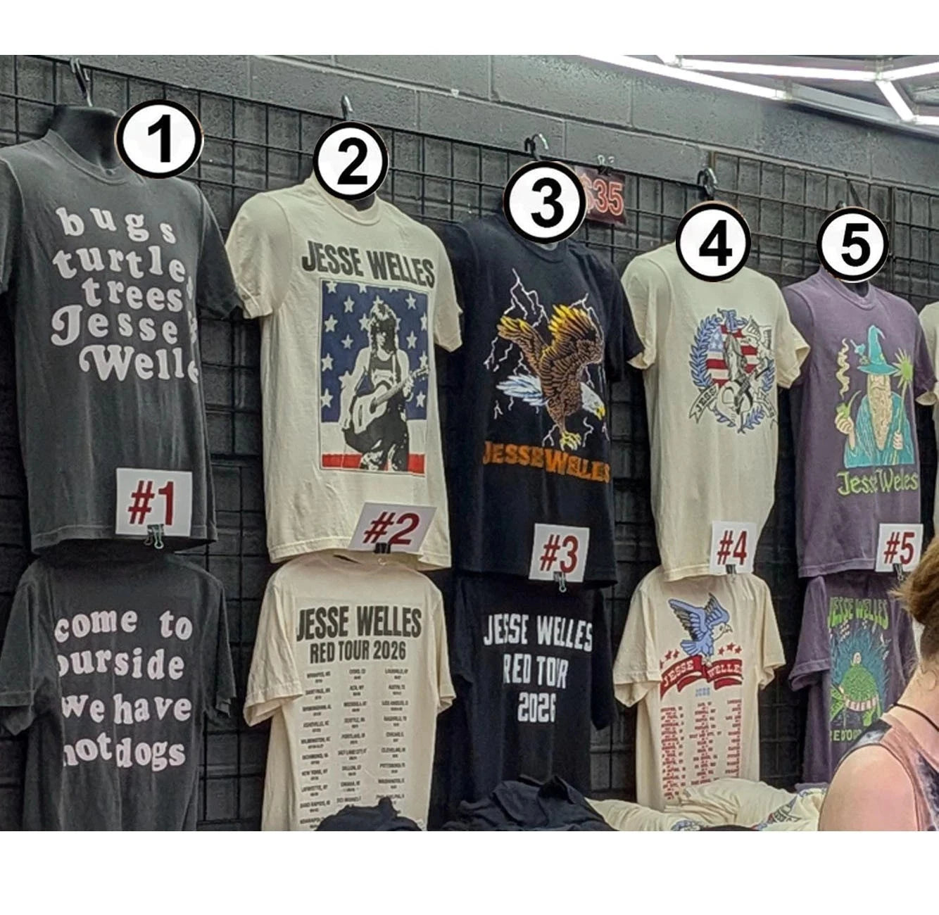 NEW Jesse Welles 2026 merch Tour T-shirt reprint