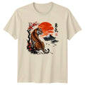 Courage Tiger T-Shirt Tiger And Mount Fuji Japanese Art Birthday Gift Him Her