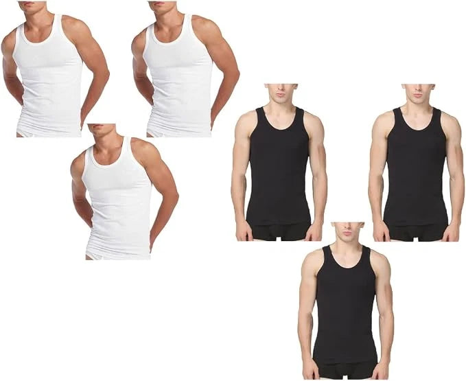 Mens Vests Singlet 100% Cotton Vest Tops for Mens Utra Soft Mens Vest Undershirt