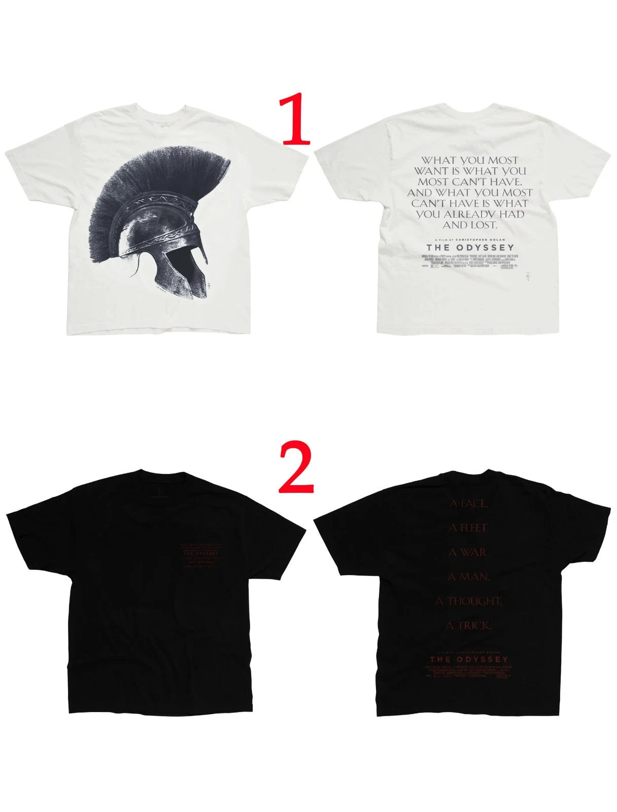 Travis Scott Cactus Jack X The Odyssey By Christopher Nolan Sirens T-Shirt