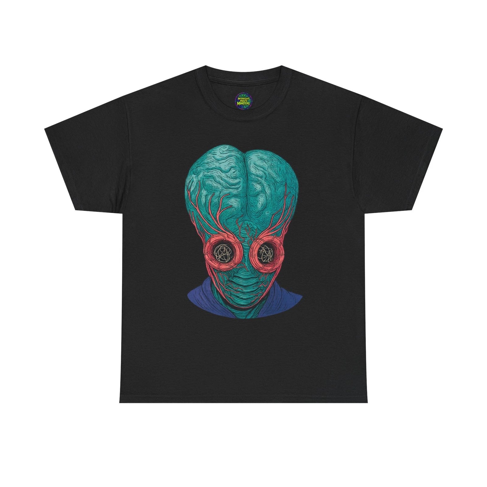 The Metaluna Mutant Mask T-Shirt Unisex Heavy Cotton Tee Sci-Fi Monster Horror