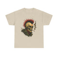 Punk Skull Graphic Tee Unisex Heavy Cotton Shirt Edgy Streetwear Music Festival