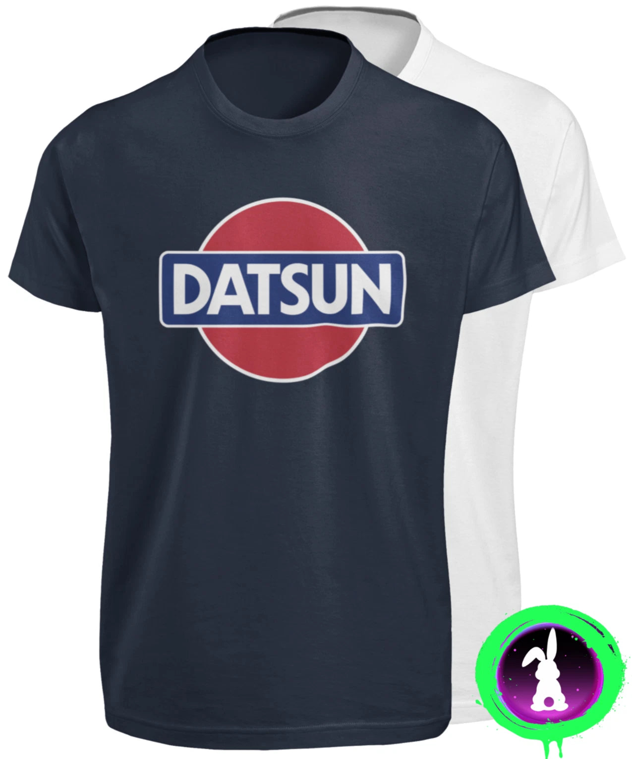 DATSUN Navy Retro Logo T-Shirt 240z 260z 280z ZX 510 Fairlady CLASSIC TEE S-3XL