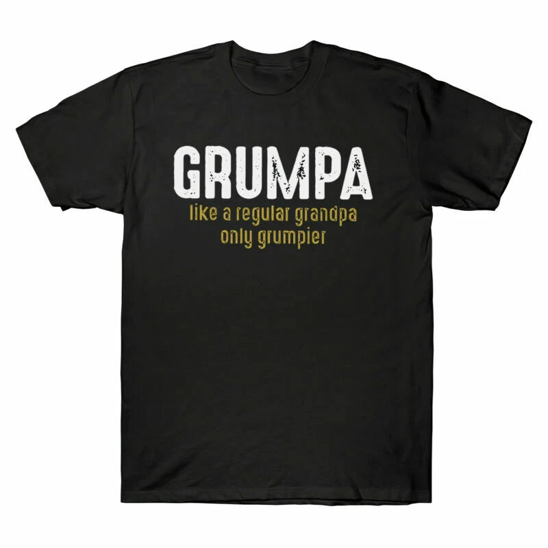 A Vintage Grumpa Grandpa Only Grandpa Grumpier T-Shirt Retro Men's Regular Like