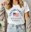Personalized Family July 4th Print  Graphic Custom Patriotic Matching Shirt S-5X