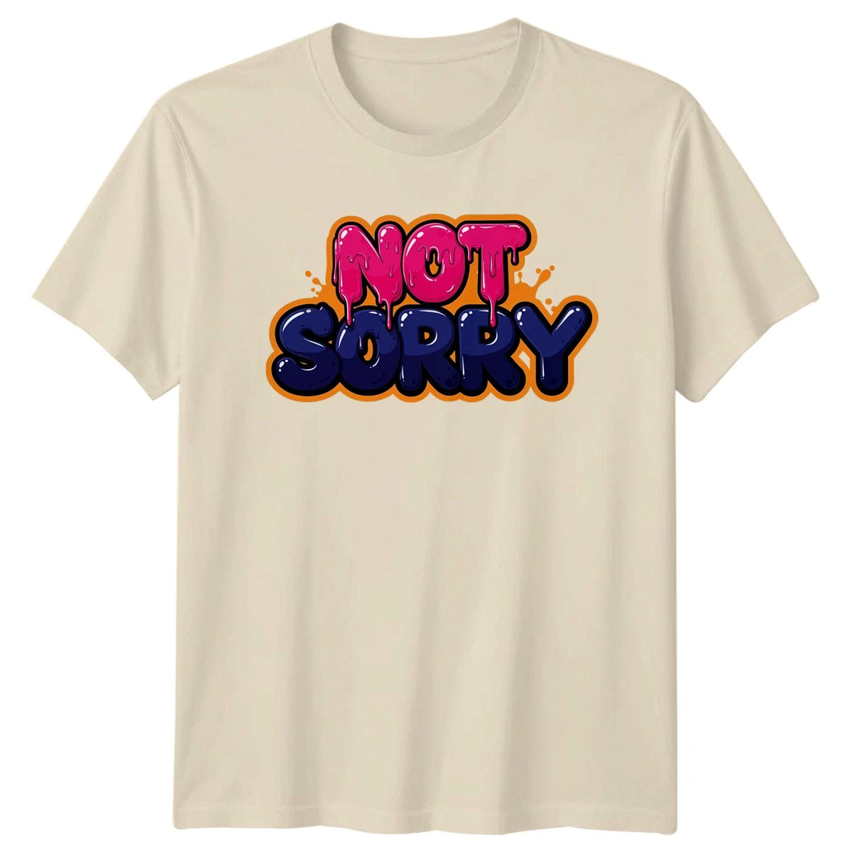 Not Sorry T-Shirt Urban Graffiti Streetwear Birthday Gift For Him And Her