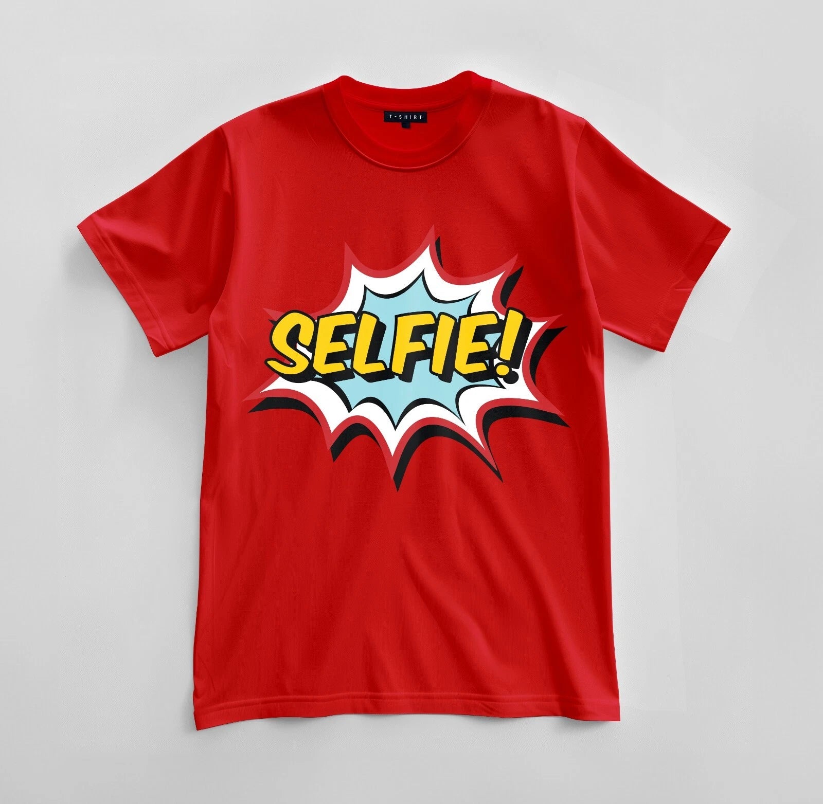 Custom Selfie Graphic T-shirt Design Unisex Jersey Short Sleeve Tee