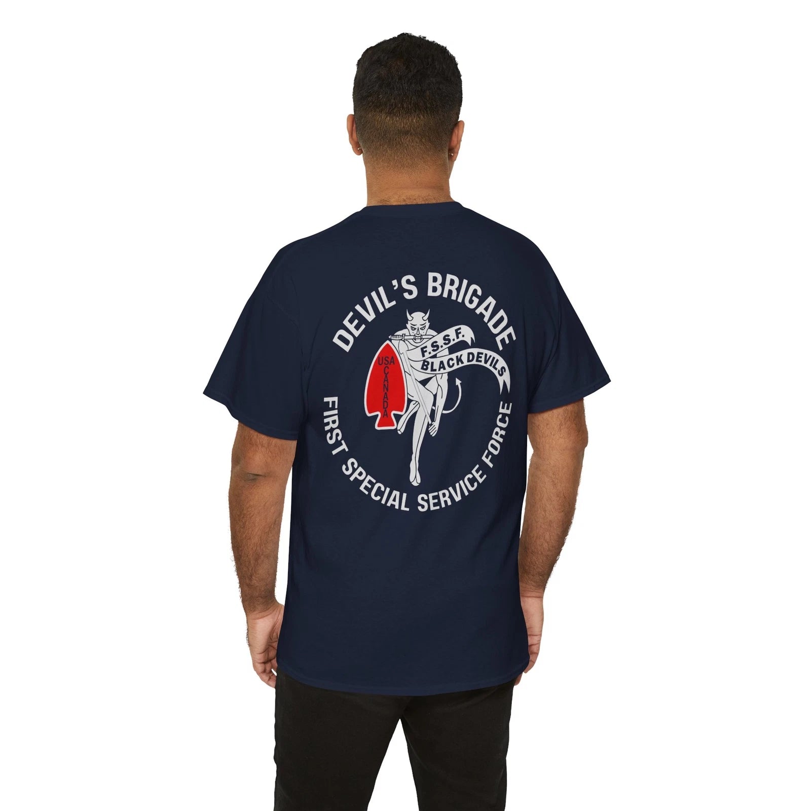 NEW FSSF First Special Service Force The Black Devil's Brigade T-shirt