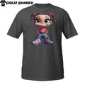 Cute Cartoon Girl T-Shirt – Urban Streetwear Style with Big Eyes Shirt