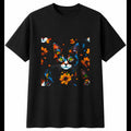 Colourful Kitten with Flowers Cat Mens T-Shirt Kawaii Cute Animal Adorable Top