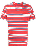 POLO RALPH LAUREN Gauze Striped Tee T-Shirt Tee Custom Slim Fit Pure Cotton L
