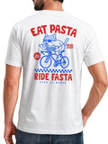 Men's T-Shirt Back Print - Cat Pasta Design - Cotton Shirt Men Fashion