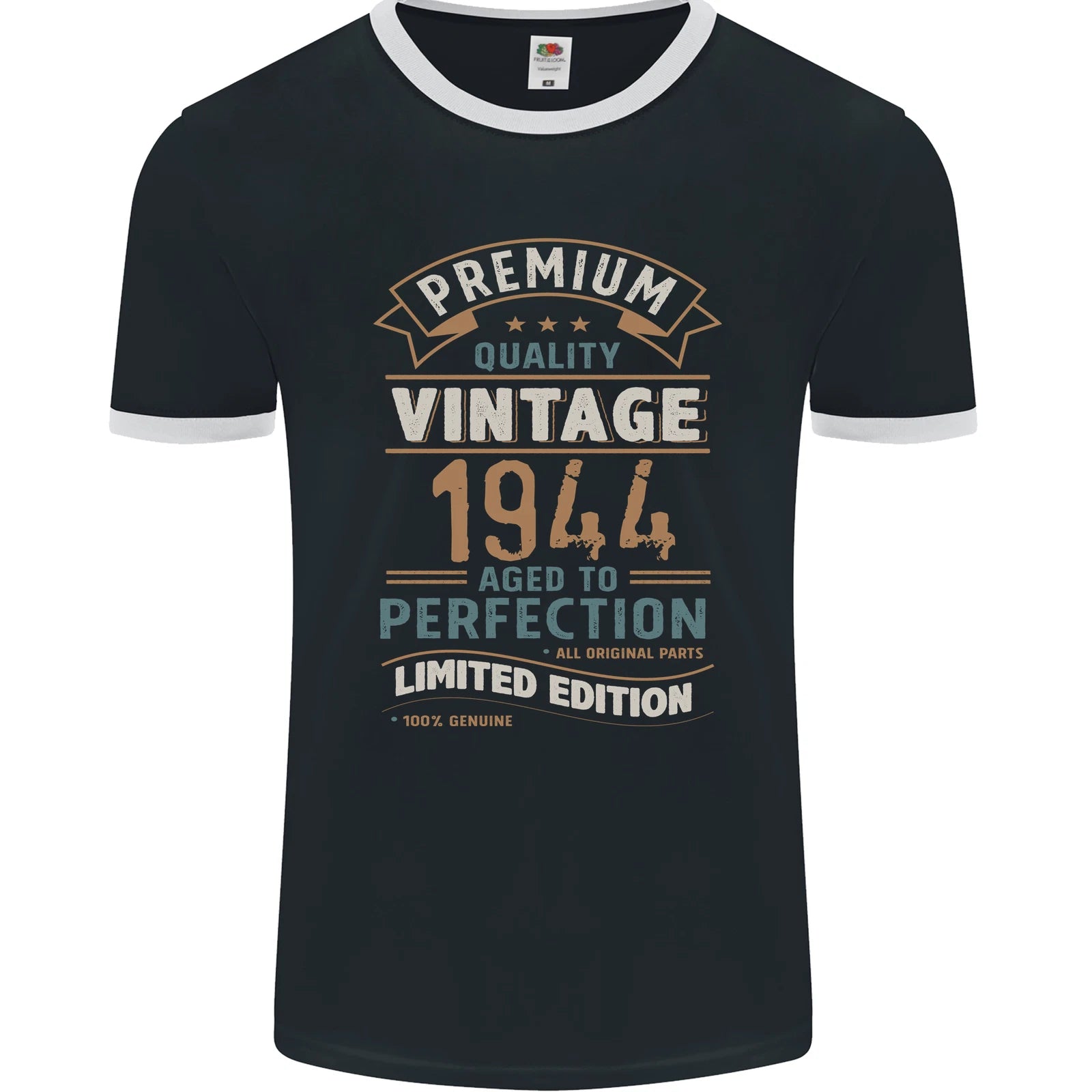 Premium Vintage 82nd Birthday 1944 Mens Ringer T-Shirt FotL