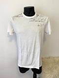 Guess Size L Men’s White T-shirt / Tee Short Sleeve Casual Designer