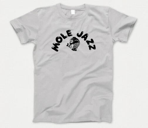Mole Jazz T Shirt 1045 Retro Record Shop Label London Tubby Hayes Art Pepper Sax