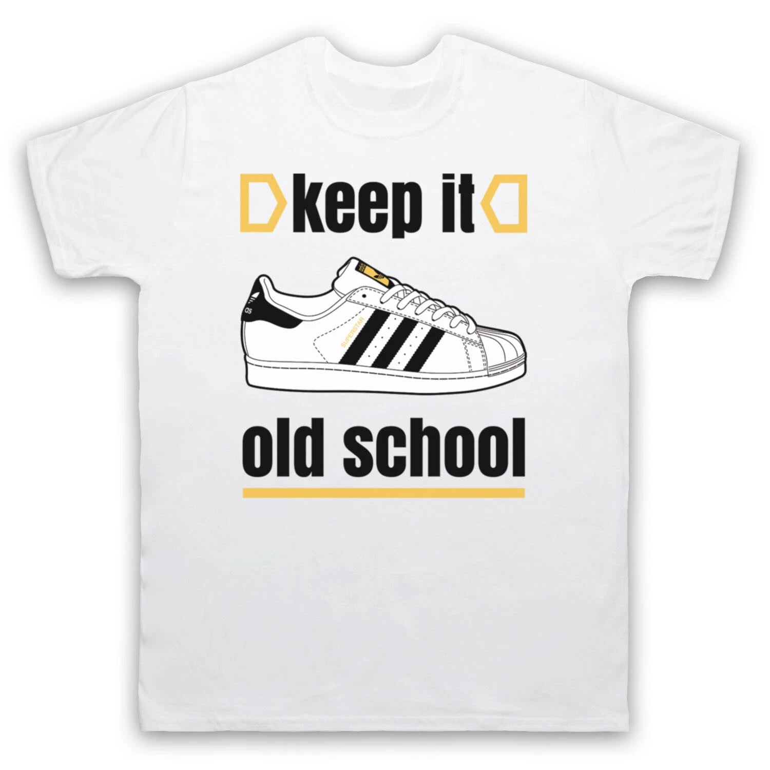 KEEP IT OLD SCHOOL RETRO SUPERSTAR SLOGAN BREAKDANCE MENS & WOMENS T-SHIRT