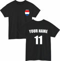 Personalised Netherland Football T-Shirt Custom Name And Number Sports Lover Top