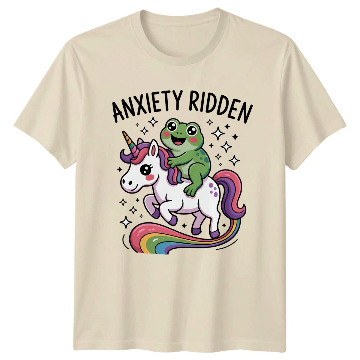 Anxiety Ridden T-Shirt Anxiety Humor Gift For Him And Her