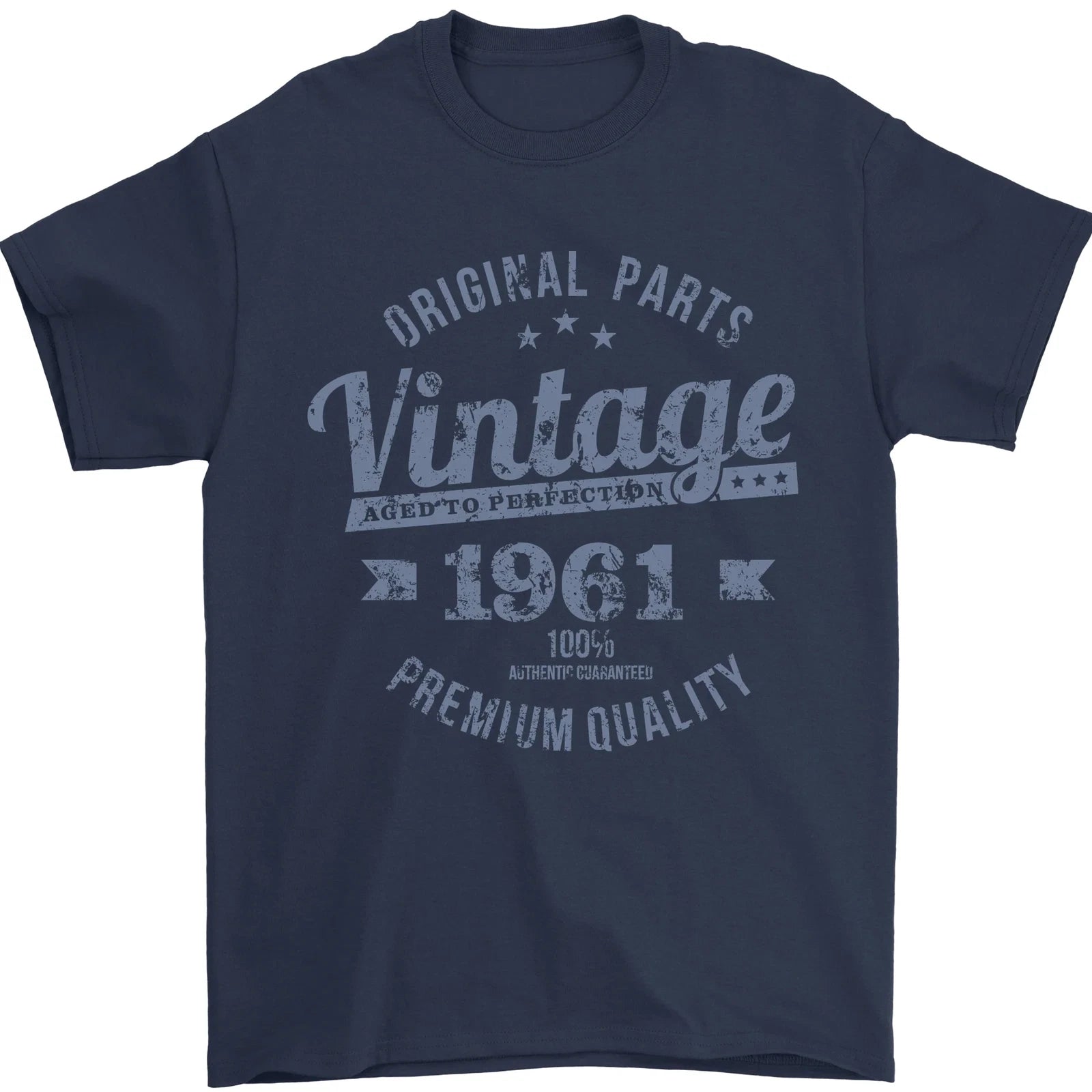 Vintage Year 65th Birthday 1961 Mens T-Shirt 100% Cotton