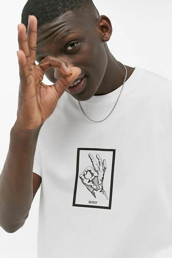 urban outfitters temporary collective I'm fine Organic t shirt US XL UK 2XL 38£
