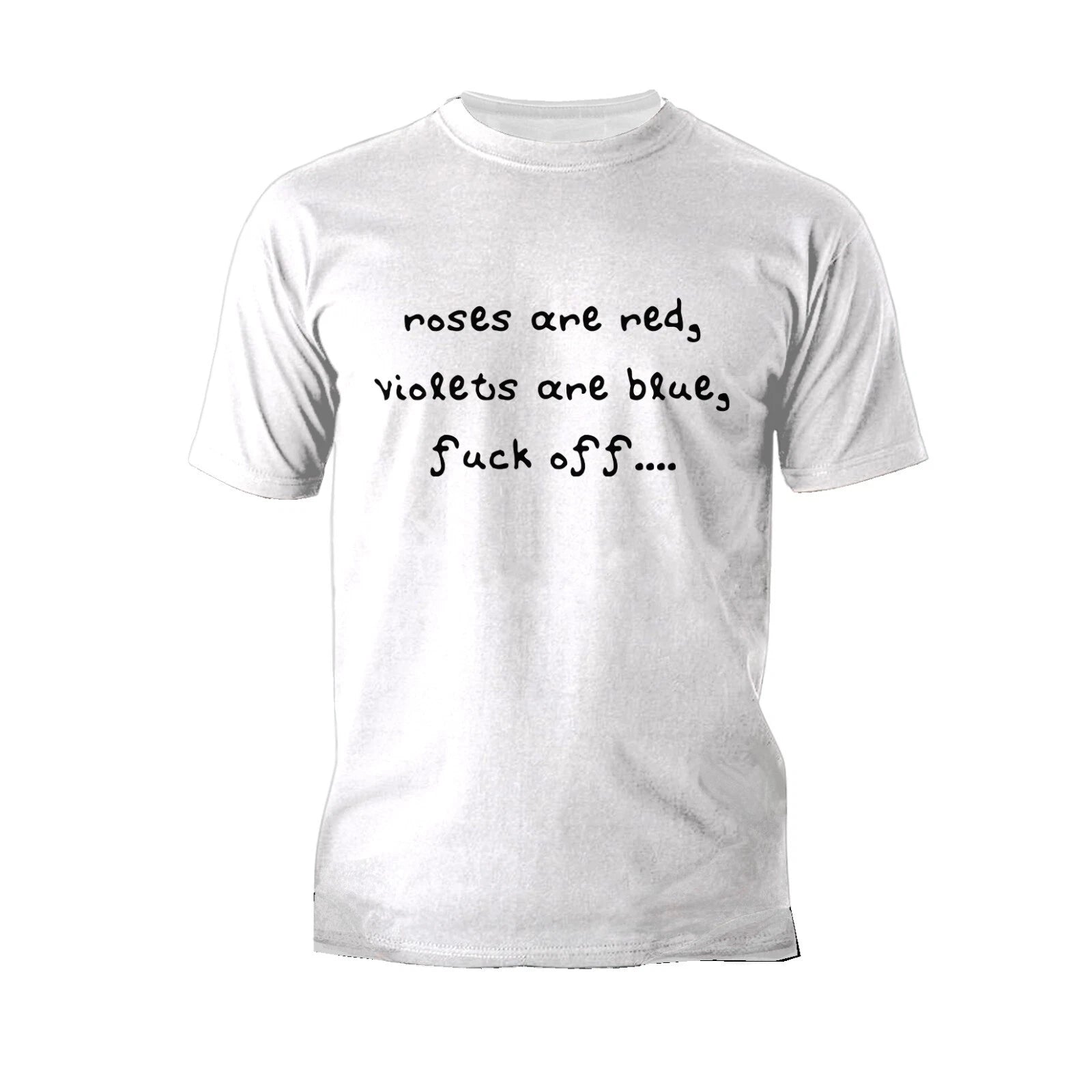 Urban Attitude Anti Valentine Poem Men's T-shirt (White)