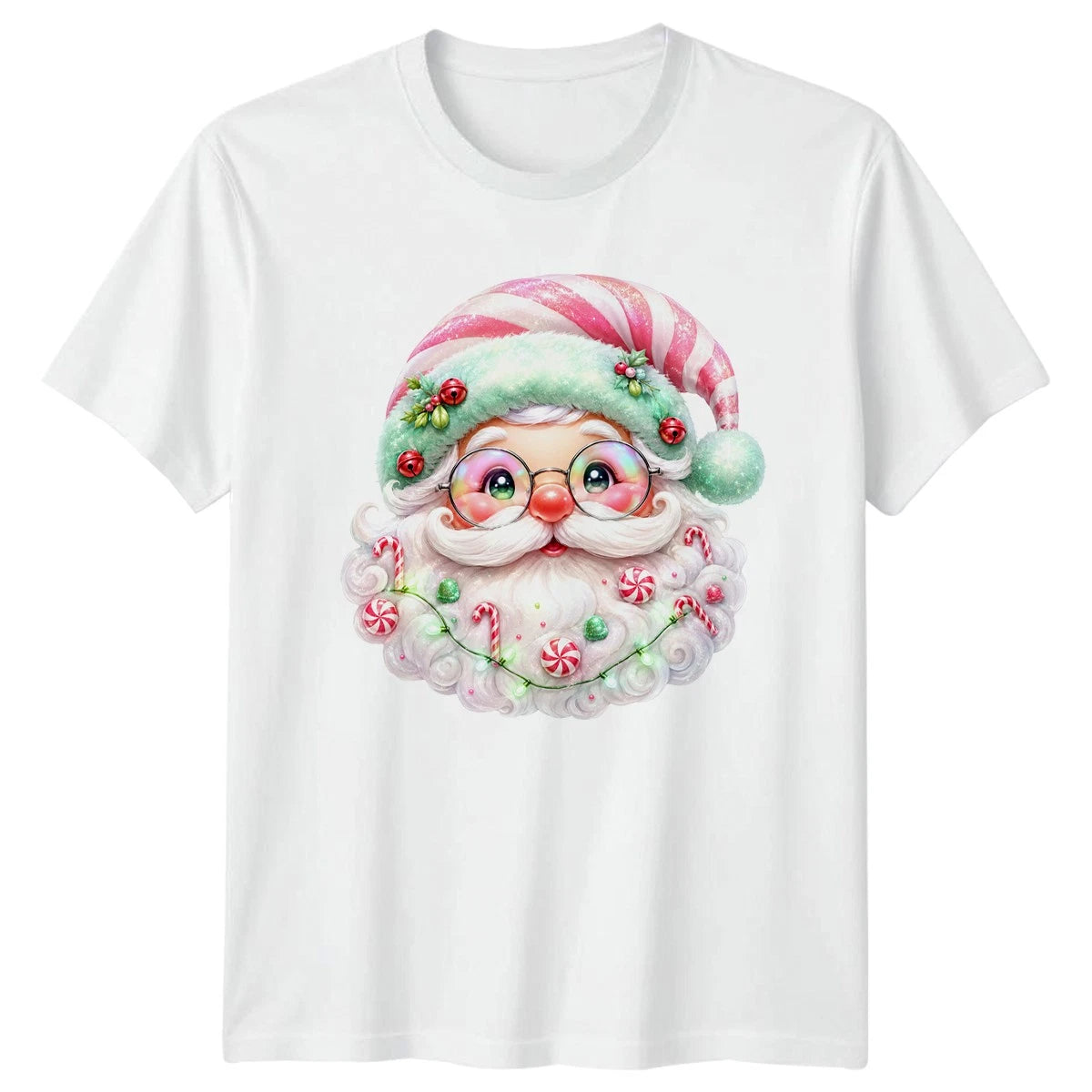 Trendy Retro Santa Face T-Shirt Retro Santa Christmas Gift For Him And Her