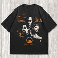 Retro Dystopian Sci-Fi Gamer Graphic Tee Black Unisex T-Shirt