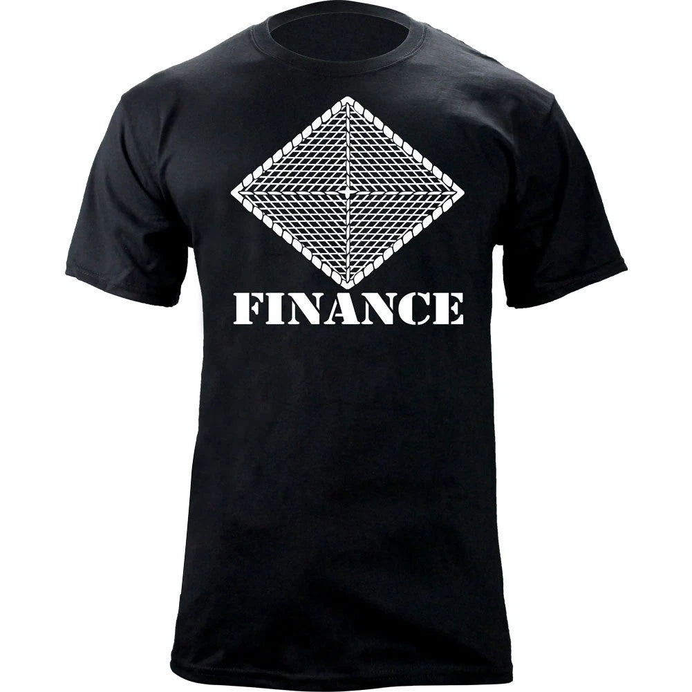 US Army Finance Branch Insignia Diamond Veteran Graphic T-Shirt
