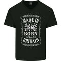 Born In Britain 60th Birthday Made 1966 Mens V-Neck Cotton T-Shirt