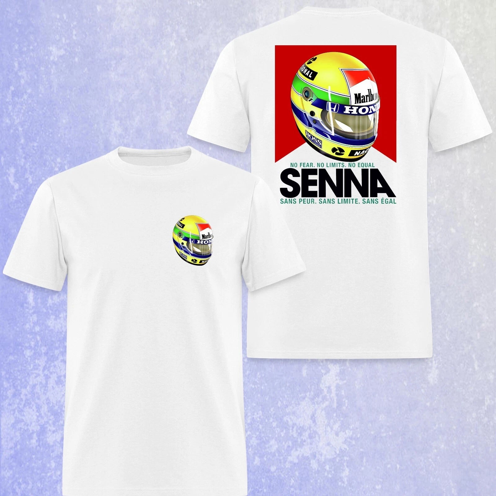 Ayrton Senna Racing Helmet Men's White Size S-5XL