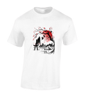 JAPANESE VILLAGE SCENE MENS T SHIRT JAPAN SYMBOL TOP SAMURAI FASHION COOL NEW