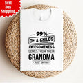 Grandma T-Shirt Printed Funny Grandmother Gift Unisex Adults Regular Fit Tee Top