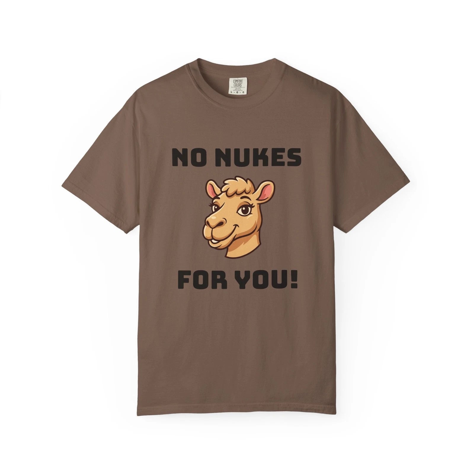 No Nukes Camel Illustration T-shirt | Anti Nuclear Message