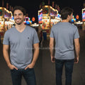 Polo Ralph Lauren V Neck Light Gray T Shirt Men’s Large 46 Chest