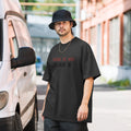 Oversized faded t-shirt "No Plan B"
