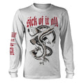 SICK OF IT ALL - EAGLE WHITE Long Sleeve Shirt X-Large