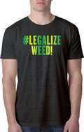 Buy Cool Shirts Marijuana T-shirt Legalize Weed Burnout Tee