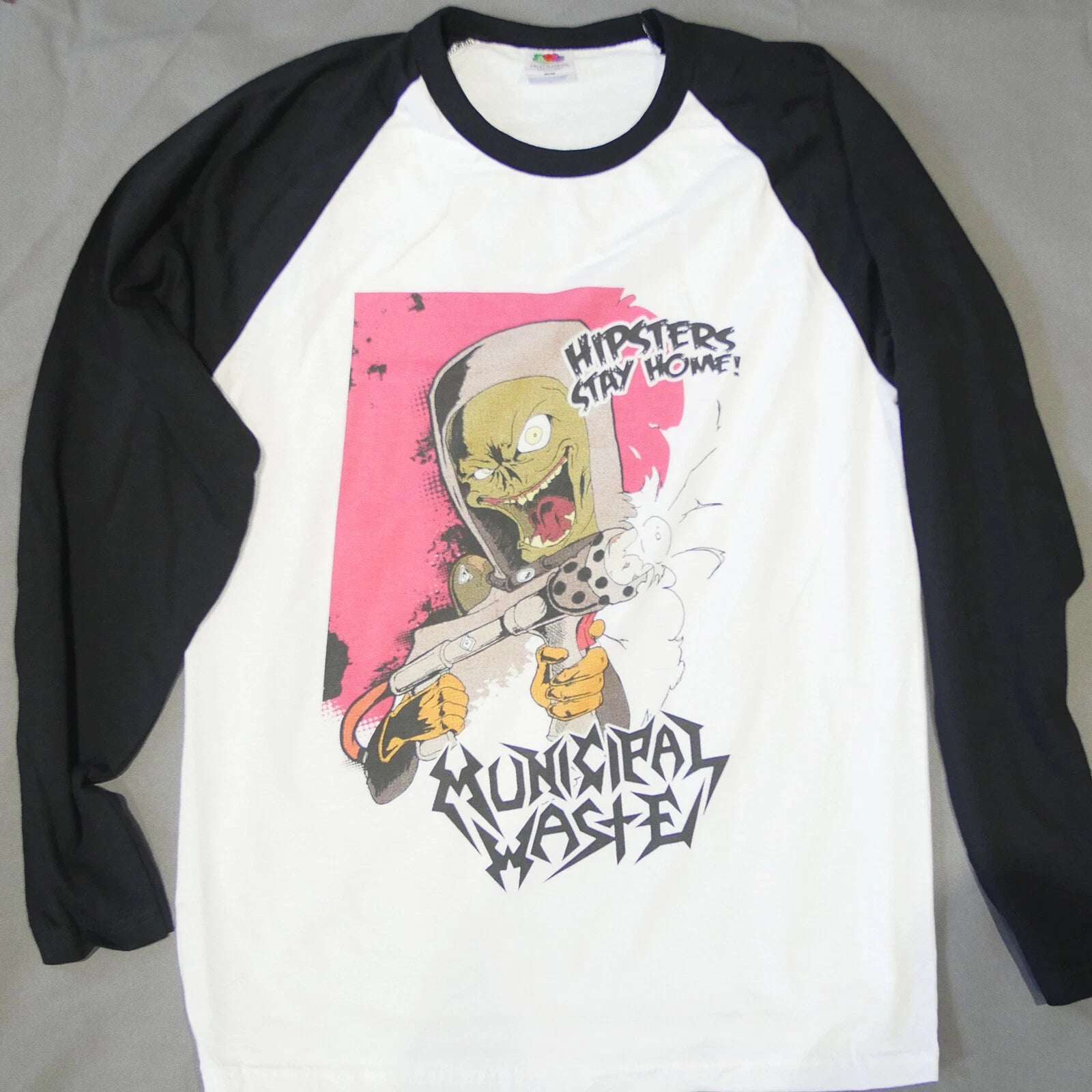 Municipal Waste Punk Rock Metal Long Sleeve Baseball T-shirt Unisex S-3XL
