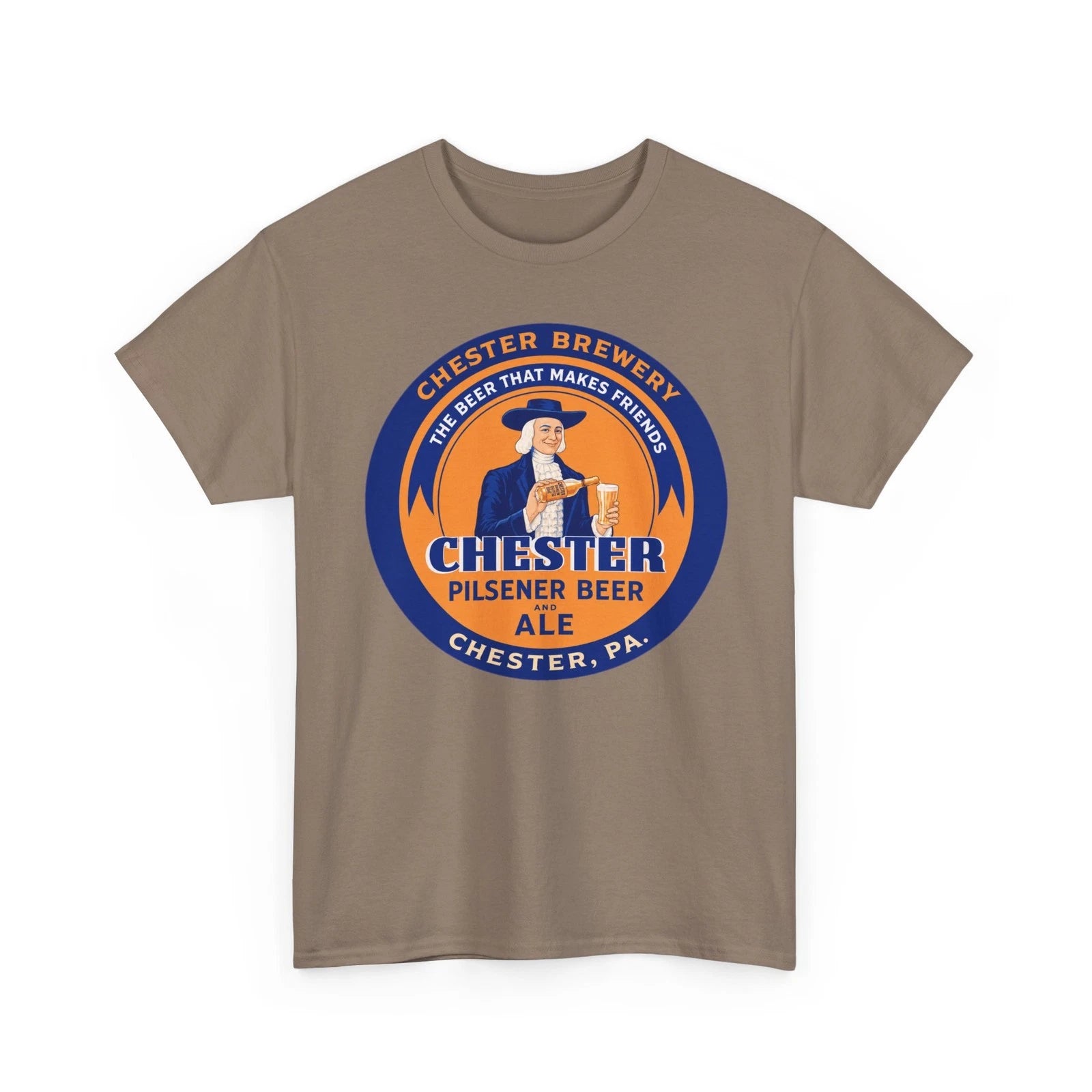 Chester Pilsener Beer Ale That Makes Friends PA Brewery Retro Breweriana T-Shirt