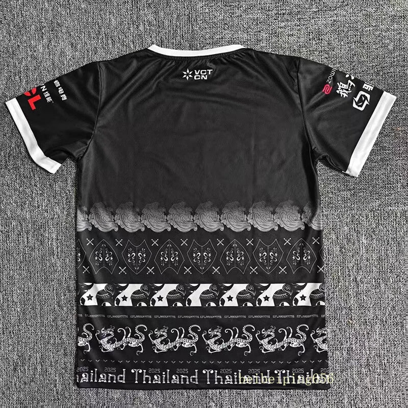 2025 New Bangkok Masters Team Uniform EDG Team Uniform Short Sleeve T-shirt Men