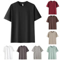 Mens Regular Length O-Neck Short Sleeve T-Shirt for Streetwear Fitness