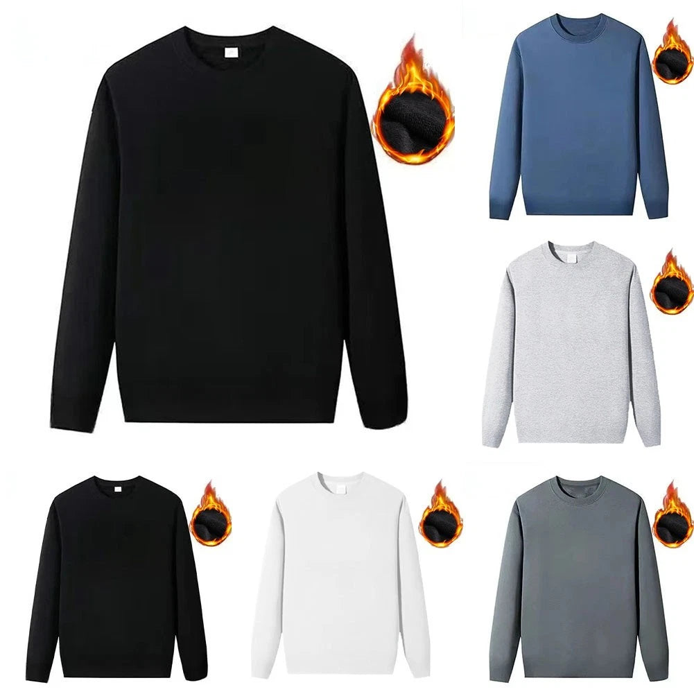 For Everyday Use Men Sweatshirt Crewneck Top Streetwear Style Regular Length