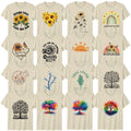 Watercolour Nature Floral Abstract Art Adult T-Shirt Tree Of Life Birthday Gift