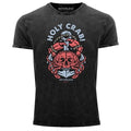 Neverless® men's T-shirt vintage shirt print shirt skull crab anchor maritime